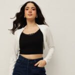 Women Viscose Bolero – Cropped - Off White