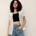 Women Lace Shrug – Open Front - Off White