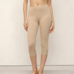 Women Viscose / Spandex 3/4th Capri - Skin