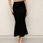 Women Mermaid Shapewear Skirt - Black