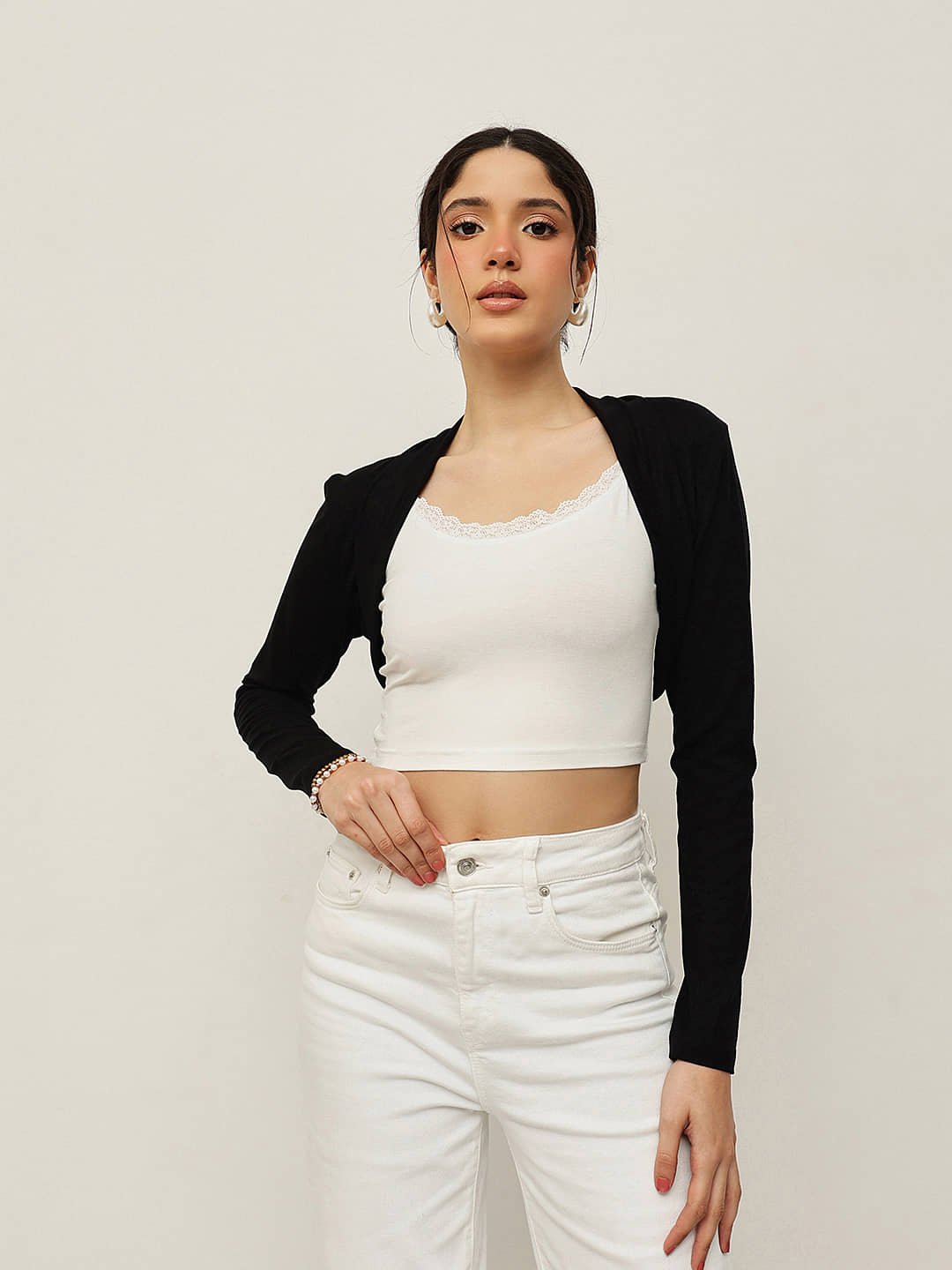 Women Viscose Bolero – Cropped - Image 2