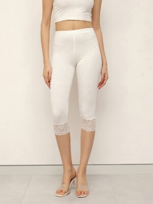 Women Viscose / Spandex 3/4th Capri