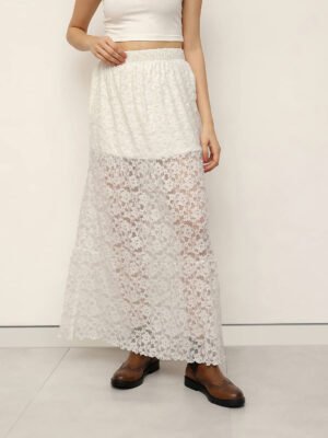 Women Lace Long Skirt