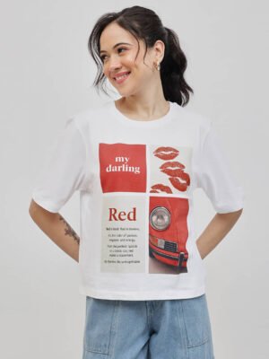 Women Crop Length T Shirt