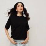 Women’s Relaxed Fit Crop T-Shirt - Black