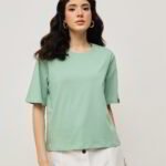 Women’s Relaxed Fit Crop T-Shirt - Smooth Mint